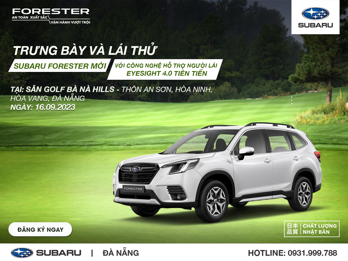 Trưng bày Subaru Forester IL tại hố Hole in One